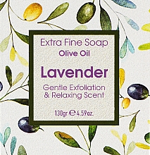 Seife mit Lavendel - Kalliston Extra Fine Soap Olive Oil With Lavender — Bild N1