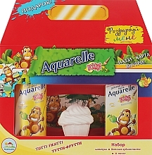 Geschenkset für Kinder Tutti-Frutti - Sts Cosmetics Aquerelle Kids (Shampoo 200ml + Zahnpasta 50ml + Puzzle) — Bild N1