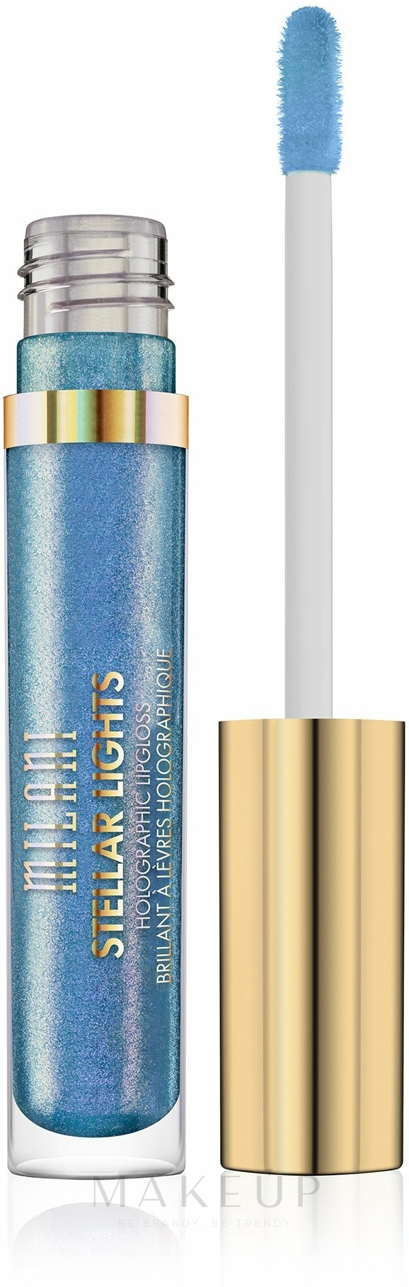 Flüssiger matter Lippenstift - Milani Stellar Lights Holographic — Bild 02 - Iridescent Blue