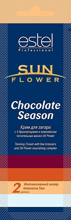 Aktiv schützende Sonnencreme für Körper und Gesicht mit LSF 30 - Estel Professional Sun Flower Chocolate Season