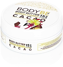 Düfte, Parfümerie und Kosmetik Sonnenschutzcreme-Butter mit schimmerndem Effekt SPF15 Cacao - Bodybe Body Butter Tanning Shimmer SPF15 Cacao