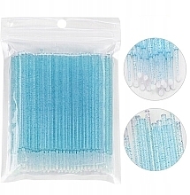 Mikroapplikatoren für Wimpern blauer Glitzer 100 St. - Lewer Krystal — Bild N1