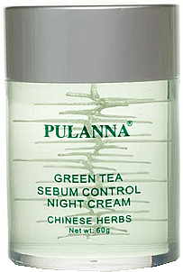 Nachtcreme für das Gesicht mit grünem Tee - Pulanna Green Tea Sebum Control Night Cream — Bild N1