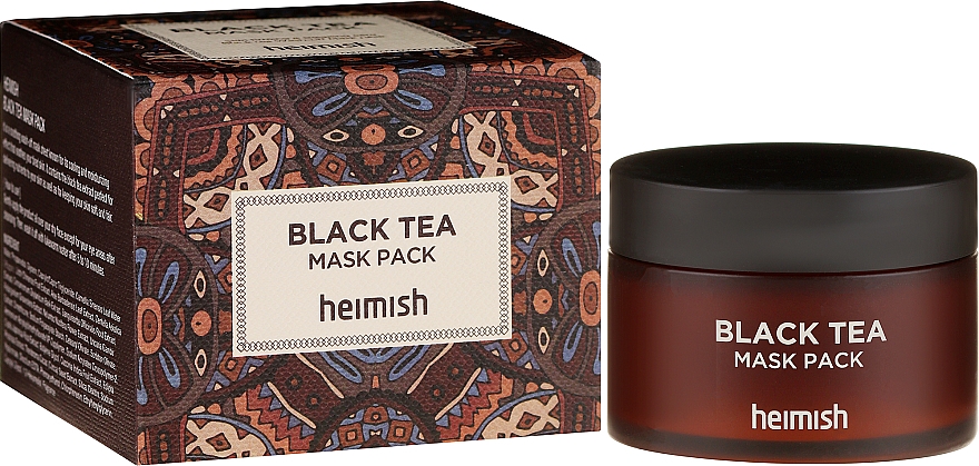 Beruhigende und kühlende Gesichtsmaske mit schwarzem Tee - Heimish Black Tea Mask Pack — Bild N1