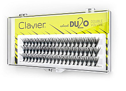Düfte, Parfümerie und Kosmetik Künstliche Wimpernbüschel für doppeltes Volumen 11 mm - Clavier DU2O Double Volume