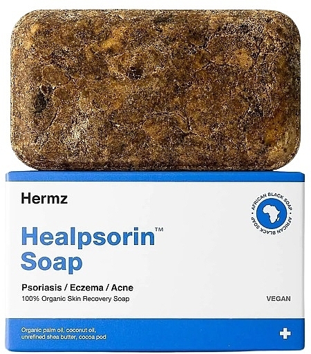 Schwarzafrikanische Seife gegen Psoriasis, Ekzeme und Akne - Hermz Healpsorin Soap — Bild N1