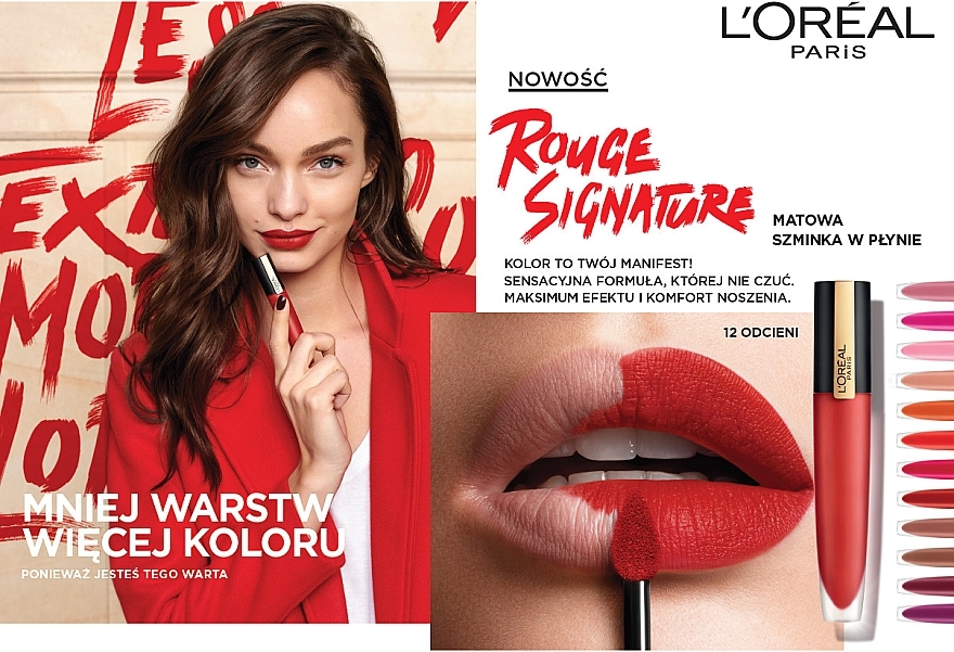 Matter Lippenstift - L'Oreal Paris Rouge Signature — Foto N8