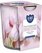 Duftkerze im Glas Blumenglück - Bispol Scented Candle Floral Happiness  — Bild N1