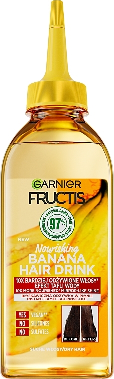 Conditioner für trockenes Haar mit Banane - Garnier Fructis Hair Drink Banana — Bild N1