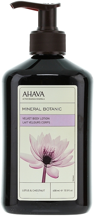 Sanfte Körperlotion mit Lotus und Kastanie - Ahava Mineral Botanic Velvet Body Lotion Lotus Flower & Chestnut — Bild N3