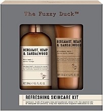 Set - Baylis & Harding The Fuzzy Duck Bergamot, Hemp & Sandalwood Luxury Skincare Duo Gift Set (f/wash/300ml + ash/balm/130ml) — Bild N1