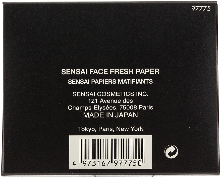 Mattierende Gesichtstücher - Sensai Face Fresh Paper — Bild N2