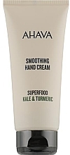 GESCHENK! Glättende Handcreme - Ahava Superfood Kale & Turmeric Smoothing Hand Cream (Probe)  — Bild N1