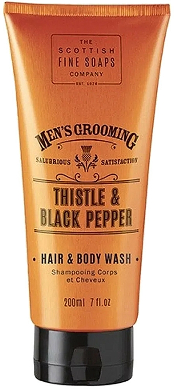 2in1 Shampoo und Duschgel mit Distel und schwarzem Pfeffer - Scottish Fine Soaps Men's Thistle & Black Pepper Hair Body Wash — Bild N1