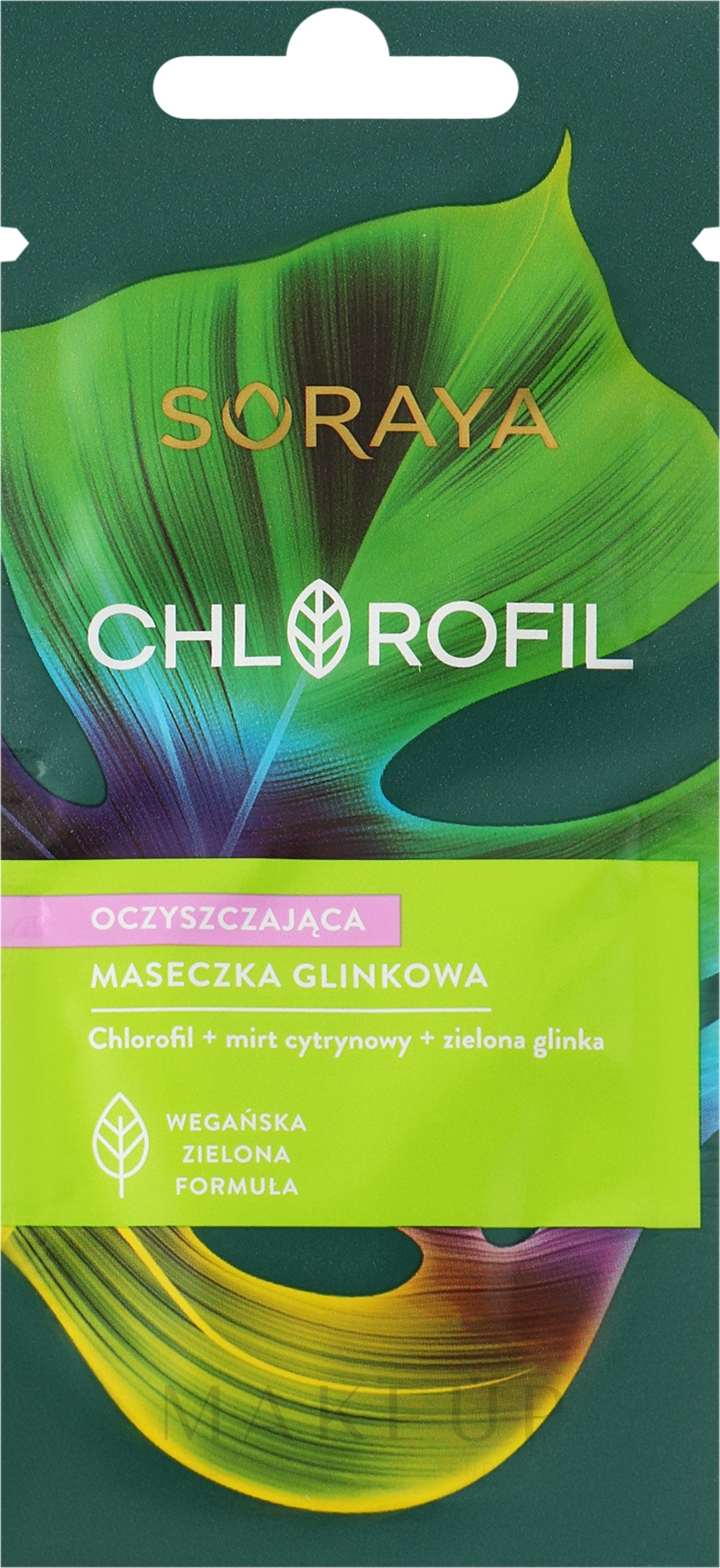 Reinigende Tonmaske - Soraya Chlorofil Cleansing Clay Mask — Bild 8 ml