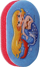 Düfte, Parfümerie und Kosmetik Badeschwamm für Kinder rot mit Meerjungfrau - LULA