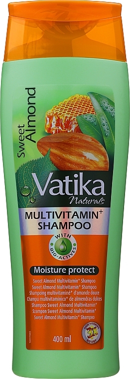 Feuchtigkeitsshampoo für trockenes, widerspenstiges Haar mit Süßmandelöl - Dabur Vatika Sweet Almond Shampoo — Bild N3