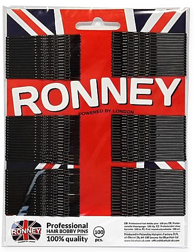 Haarklemmen 60 mm 100 St. - Ronney Black Hair Bobby Pins — Bild N1