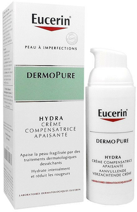 Beruhigende und feuchtigkeitsspendende Gesichtscreme - Eucerin DermoPure Hydra Soothing Compensating Cream — Foto N3