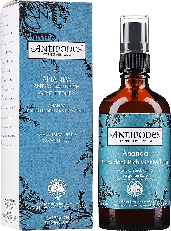 Gesichtstonikum mit einer hohen Konzentration an Antioxidantien - Antipodes Ananda Antioxidant-Rich Gentle Toner — Bild N2