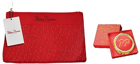 GESCHENK! Kosmetiktasche + Spiegel - Paloma Picasso Mon Parfum Cosmetic Bag & Mirror — Bild N1