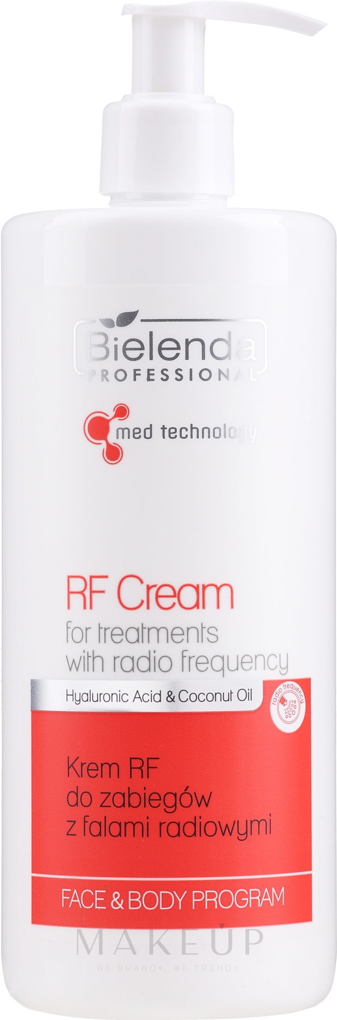 RF Creme für Hochfrequenzbehandlungen - Bielenda Professional Face&Body Program RF Cream For Treatments With Radio Frequency — Foto 500 ml