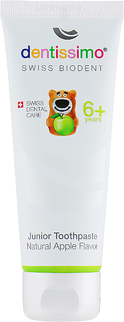 Kinderzahnpasta 6+ Jahre mit Apfelgeschmack - Dentissimo Junior Toothpaste Apple — Bild N2
