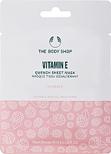 Düfte, Parfümerie und Kosmetik Tuchmaske für das Gesicht mit Vitamin E - The Body Shop Vitamin E Quench Sheet Mask