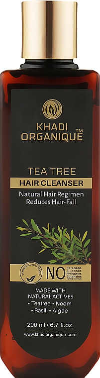 Natürliches Shampoo gegen Schuppen und Haarausfall - Khadi Organique Tea Tree Hair Cleanser — Bild N1