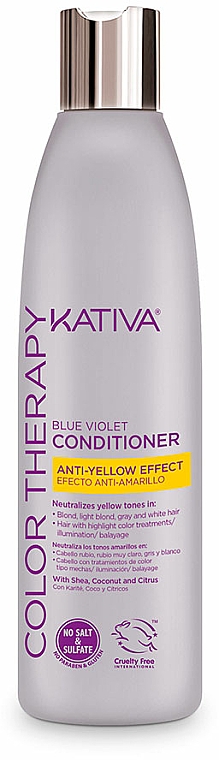Anti-Gelbstich-Haarspülung - Kativa Color Therapy Anti-Yellow Effect Conditioner — Bild N1