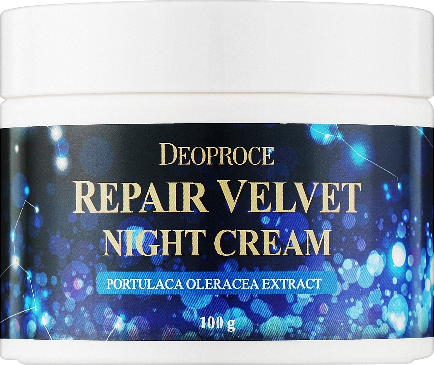 Regenerierende Anti-Falten Gesichtscreme für die Nacht  - Deoproce Moisture Repair Velvet Night Cream — Bild N1