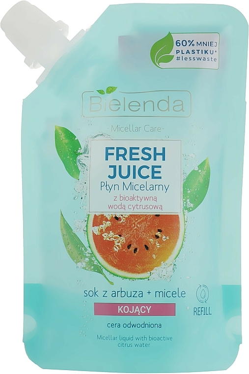 Mizellen-Reinigungswasser Wassermelone - Bielenda Fresh Juice Detoxifying Face Micellar Water Watermelon (Refill)