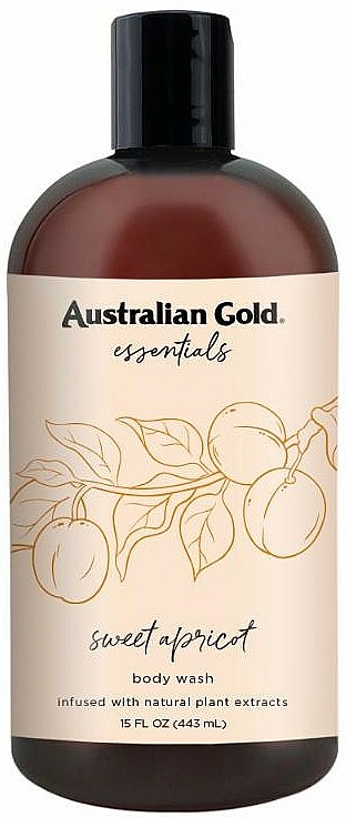 Pflegendes Duschgel mit Vitamn E, Kakadupflaume und Aprikosenextrakt - Australian Gold Essentials Sweet Apricot Body Wash — Bild N1