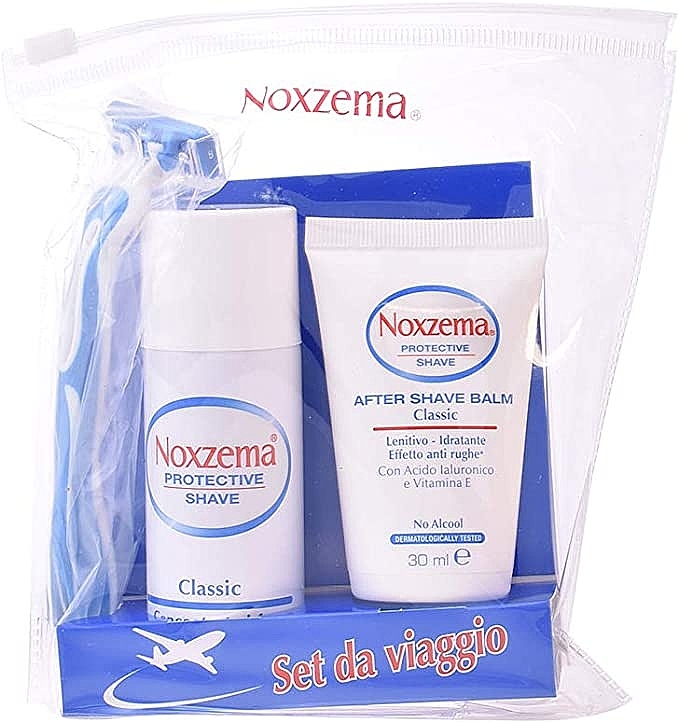 Set - Noxzema Protective Shave Classic Travel Kit (sh/foam/50ml + af/sh/balm/30ml + razor/1pcs) — Bild N1