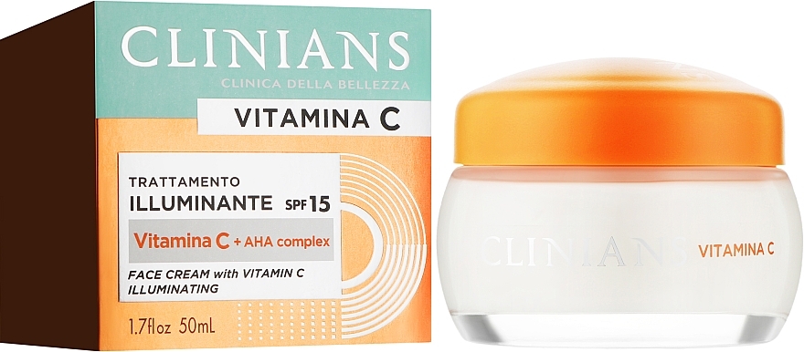 Aufhellende Gesichtscreme mit Vitamin C SPF 15 - Clinians Illuminating Face Cream with Vitamin C — Bild N2