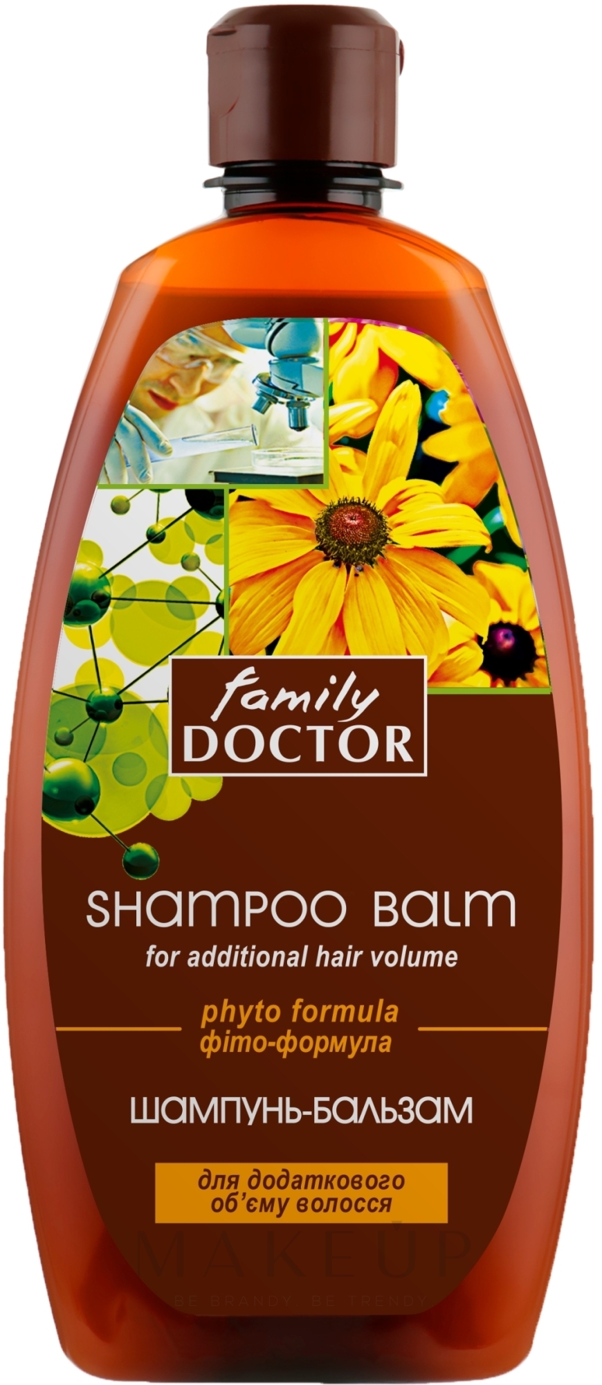 Shampoo für mehr Volumen mit Baumwolle- und Calamus-Extrakt - Family Doctor — Bild 500 ml