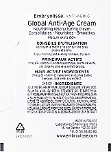 Anti-Aging-Gesichtscreme - Embryolisse Anti-Age Global Cream 60+ (Probe)  — Bild N2