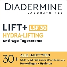 Tagescreme mit Sonnenschutz SPF 30   - Diadermine Lift+ Hydra-Lifting Anti-Age SPF 30 Day Cream  — Bild N3