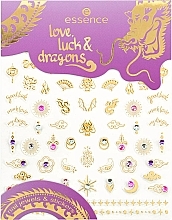 Düfte, Parfümerie und Kosmetik Nagelaufkleber - Essence Love, Luck & Dragons Nail Jewels & Stickers 