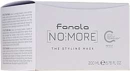 Anti-Frizz Stylingmaske für strapaziertes, widerspenstiges und krauses Haar - Fanola No More The Styling Mask — Bild N2