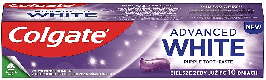 Zahnpasta - Colgate Advanced White Purple Toothpaste — Bild N1