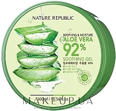 Beruhigendes Aloe-Gel für Gesicht und Körper - Nature Republic Soothing & Moisture Aloe Vera 92% Soothing Gel — Bild N1