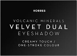 Lidschatten - Korres Volcanic Minerals Velvet Dual Eyeshadow Palette — Bild N2