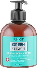 Düfte, Parfümerie und Kosmetik Nährende Hand- und Körpercreme - Unice Green Splash