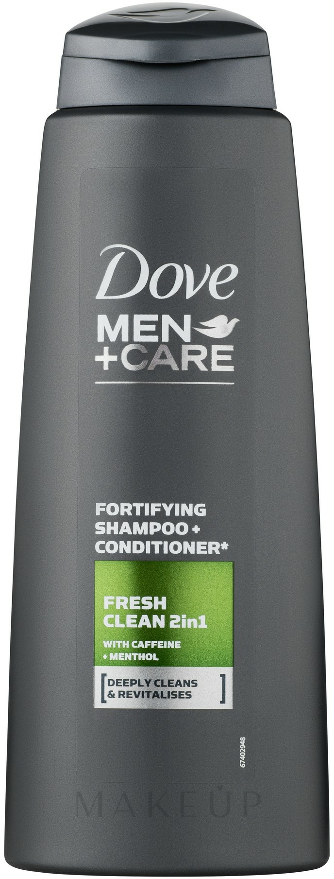 Stärkendes Shampoo für Männer - Dove Men+ Care Fresh Clean 2in1 Fortifying Shampoo — Bild 400 ml