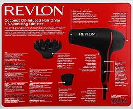 Haartrockner - Revlon Smoothstay Coconut Oil Infused Hair Dryer RVDR5317E  — Bild N3