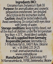 Ätherisches Öl Zimt - Aromatika — Bild N5