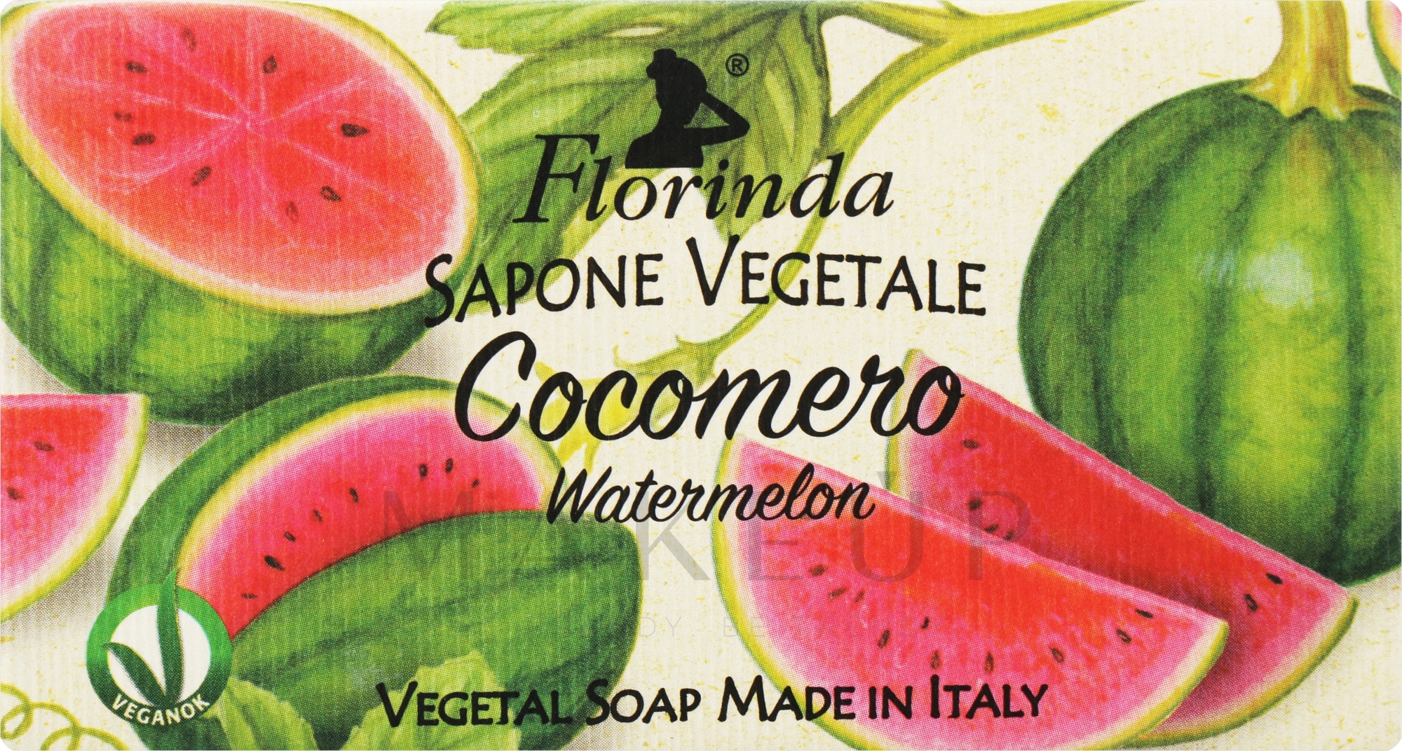 Handgemachte Naturseife Wassermelone - Florinda Watermelon Natural Soap — Bild 100 g