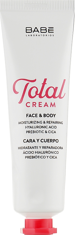Regenerierende Multifunktionscreme für empfindliche Gesichts- und Körperhaut - Babe Laboratorios Total Cream Face & Body — Bild N1