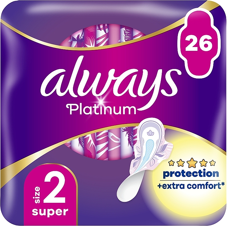 Damenbinden Größe 2 26 St. - Always Platinum Protection +Extra Comfort Super — Bild N2